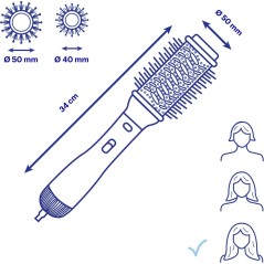 BaByliss Paris AS952E Varmluftsbørste Guld